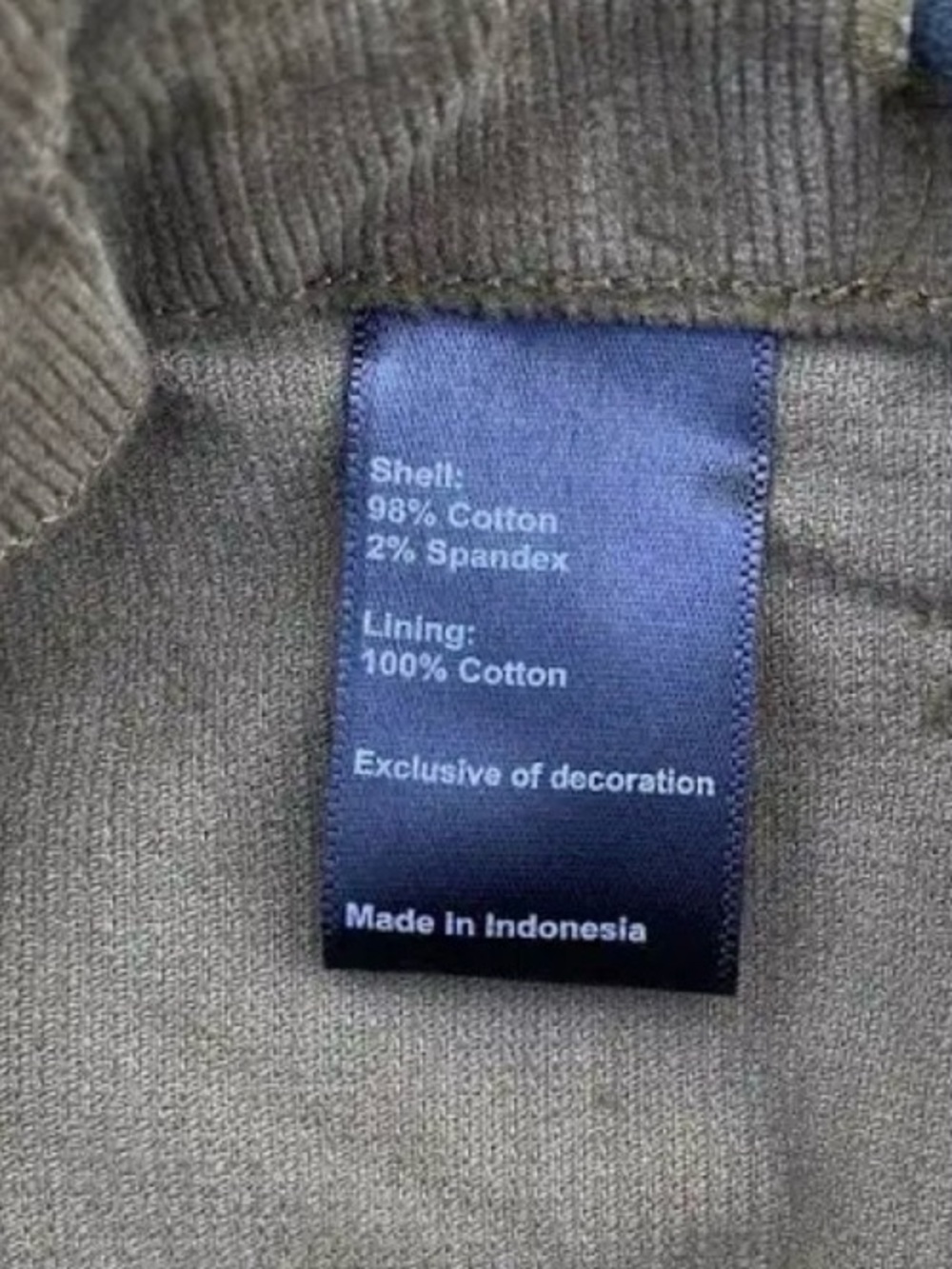 Flint and Tinder Gray Corduroy Fatigue Wide-Leg Pants - Picture 5 of 5
